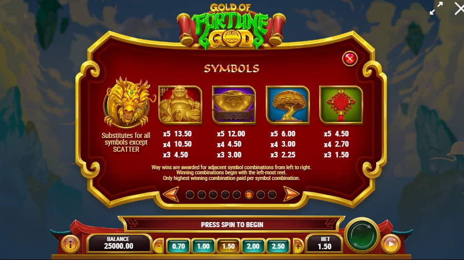 GOLD OF FORTUNE GOD แนะนำเกม PLAY’n GO ใหม่ล่าสุด ยูฟ่าเบท