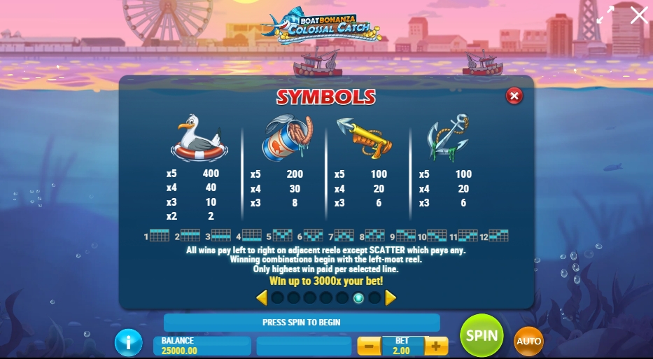 BOAT BONANZA COLOSSAL CATCH ทดลองเล่น PLAY’n GO เครดิตฟรี UFABET ทางเข้า