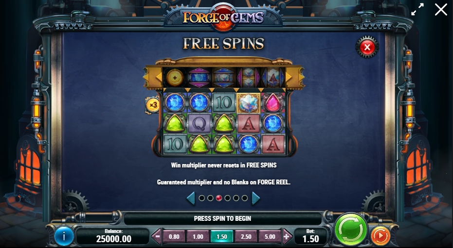 FORGE OF GEMS ทดลองเล่น PLAY’n GO เครดิตฟรี UFABET เว็บตรง