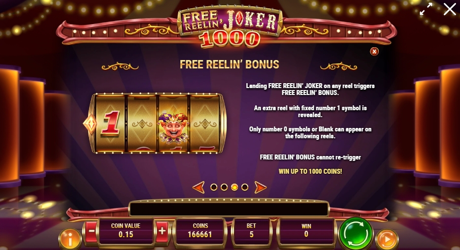 FREE REELIN' JOKER 1000 ทดลองเล่น PLAY’n GO เครดิตฟรี UFABET ฟรีเครดิต