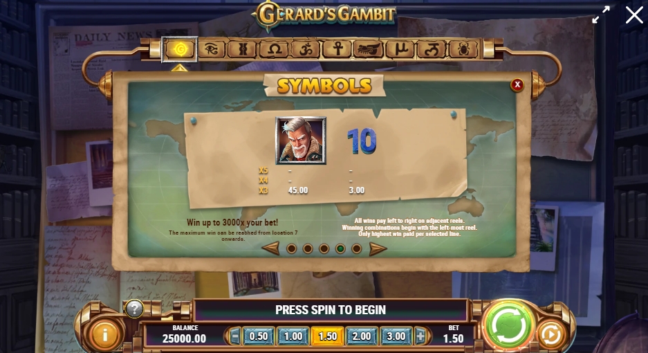 GERARD'S GAMBIT ทดลองเล่น PLAY’n GO เครดิตฟรี UFABET เว็บตรง