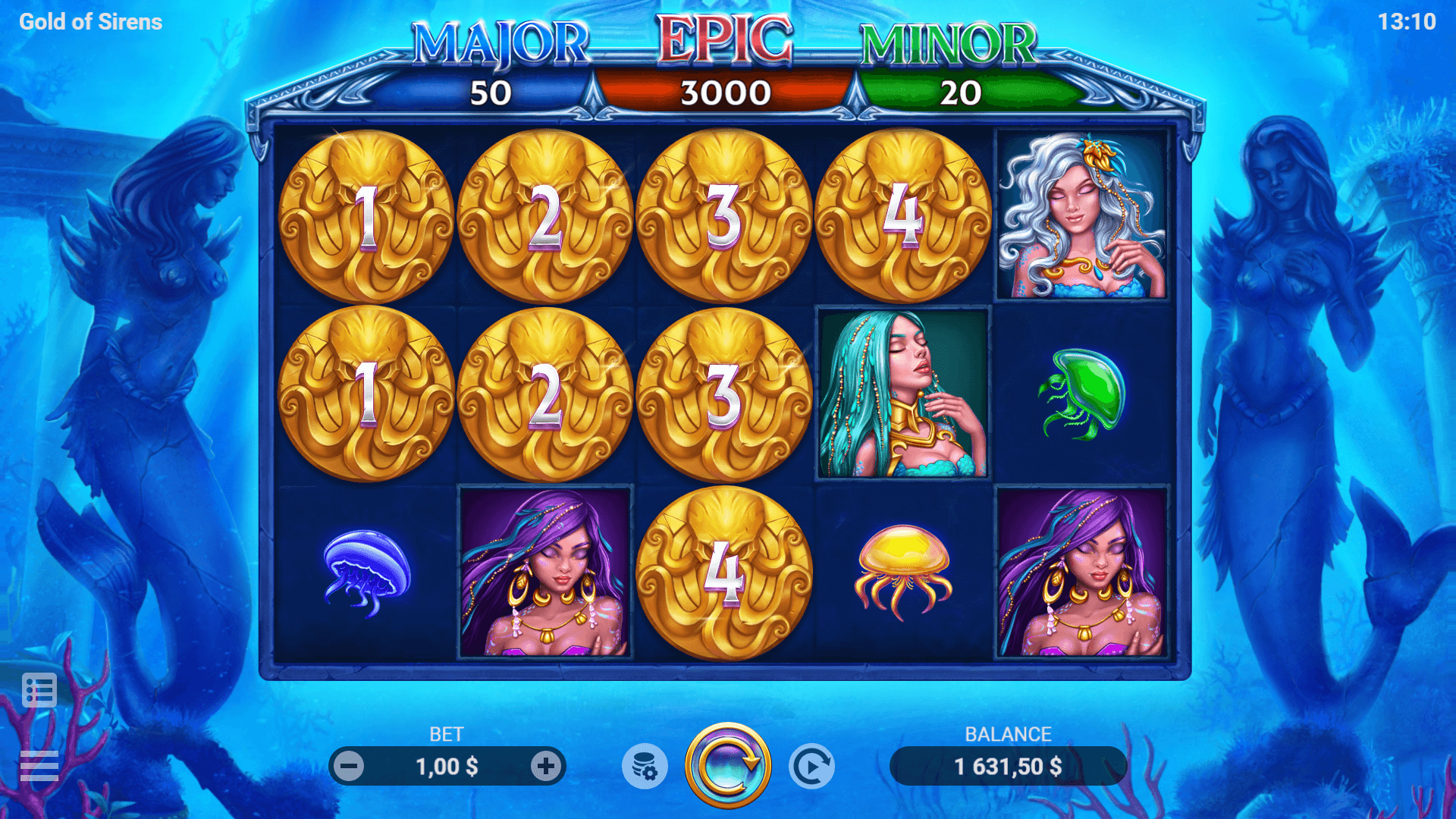 Gold of Sirens EVOPLAY UFABET game