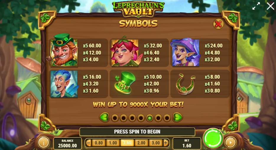 LEPRECHAUN'S VAULT ทดลองเล่น PLAY’n GO เครดิตฟรี UFABET ฝาก ถอน