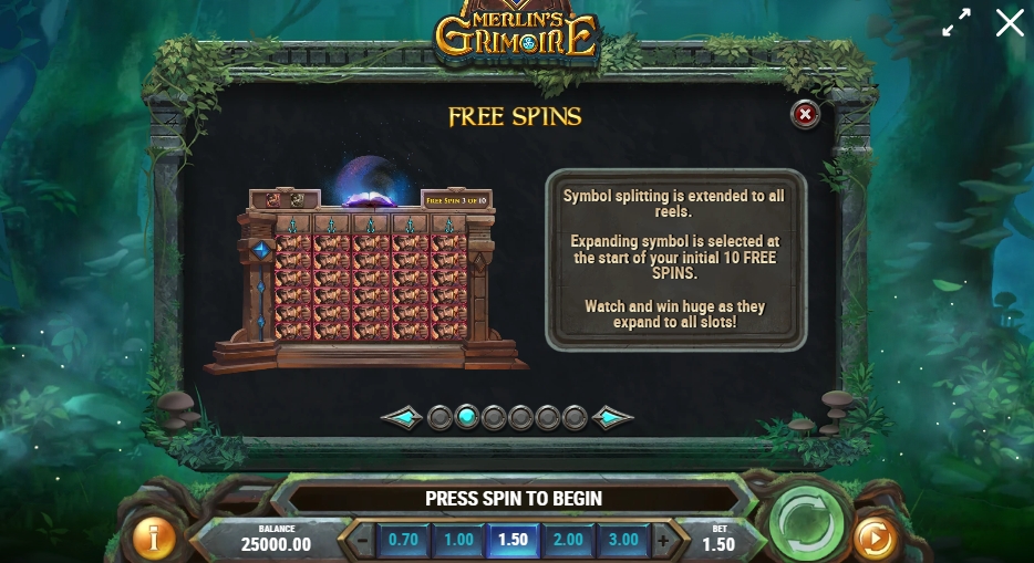 MERLIN’S GRIMOIRE ทดลองเล่น PLAY’n GO เครดิตฟรี UFABET ฝาก ถอน