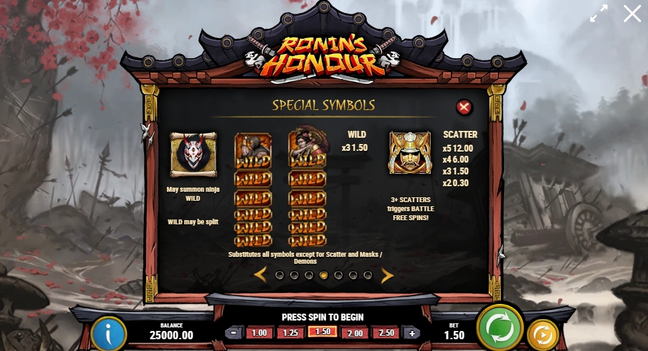 RONIN'S HONOUR ทดลองเล่น PLAY’n GO เครดิตฟรี UFABET ฝาก ถอน