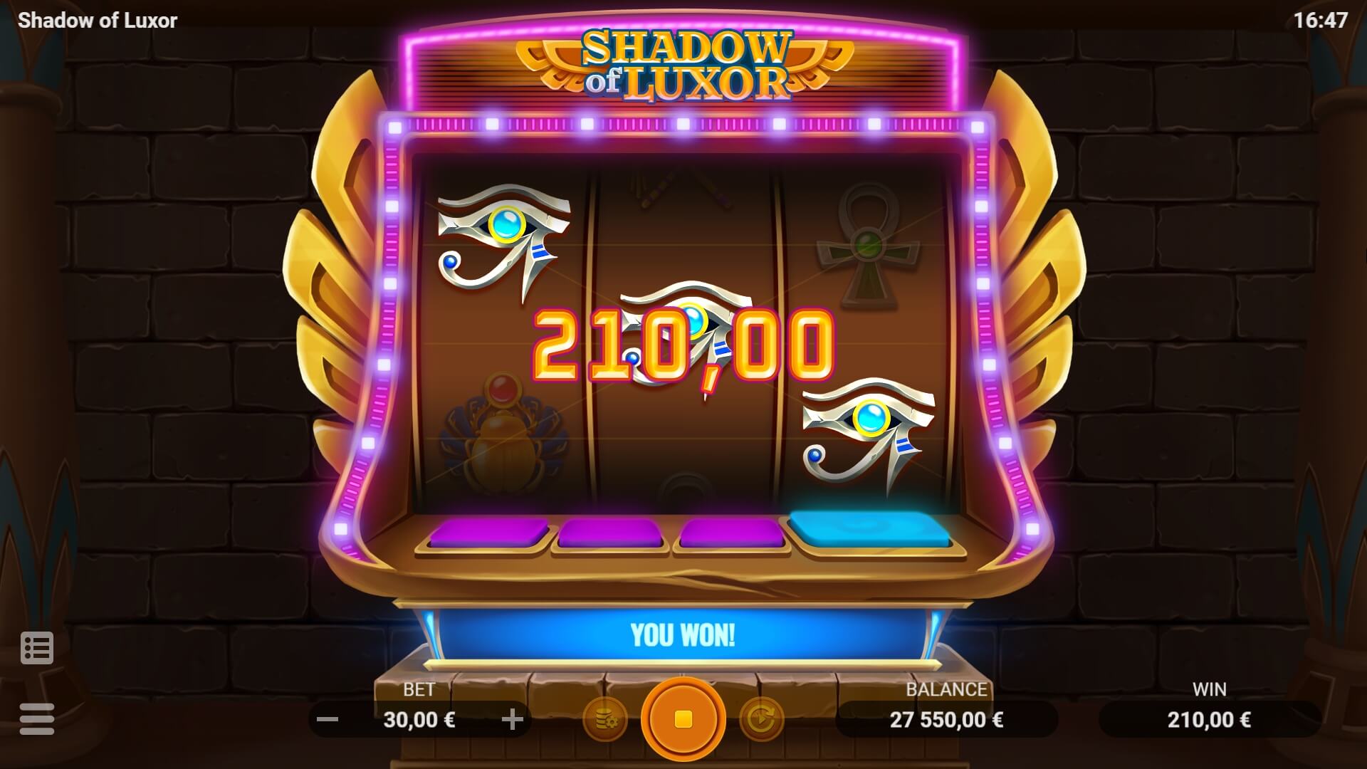 Shadow of Luxor EVOPLAY UFABET168